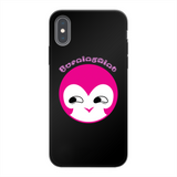 BurningMint® Cute iPhone Cases | Printed Black Soft Phone Case with Cute Girl Back
