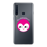 BurningMint® Cute Pink Girl Back Printed Transparent Soft Phone Case