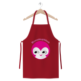 BurningMint® Premium Jersey Apron with Cute Pink Girl