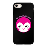 BurningMint® Cute iPhone Cases | Printed Black Soft Phone Case with Cute Girl Back