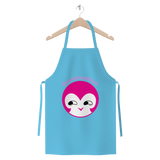 BurningMint® Premium Jersey Apron with Cute Pink Girl