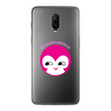 BurningMint® Cute Pink Girl Back Printed Transparent Soft Phone Case