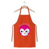 BurningMint® Premium Jersey Apron with Cute Pink Girl