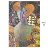 BurningMint® Handmade Jigsaw Puzzles of Surreal Painting Art In A Stylish Metallic Tint Box | Handcrafted Wooden Jigsaw Puzzles | Cardboard Jigsaw Puzzles | 5 Sizes to Choose From