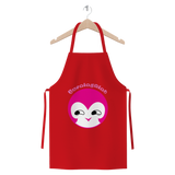 BurningMint® Premium Jersey Apron with Cute Pink Girl