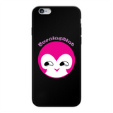 BurningMint® Cute iPhone Cases | Printed Black Soft Phone Case with Cute Girl Back
