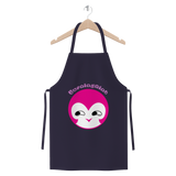 BurningMint® Premium Jersey Apron with Cute Pink Girl