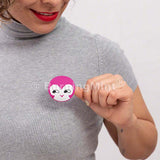 BurnigMint™ Cute Smile Stickers | Waterproof Vinyl Stickers | Round Vinyl Stickers | Smiley Sticker | Waterproof Labels