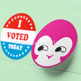 BurnigMint™ Cute Smile Stickers | Waterproof Vinyl Stickers | Round Vinyl Stickers | Smiley Sticker | Waterproof Labels