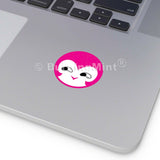 BurnigMint™ Cute Smile Stickers | Waterproof Vinyl Stickers | Round Vinyl Stickers | Smiley Sticker | Waterproof Labels