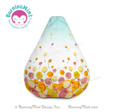 Yello bean bag chair, lollipop bean bag chair, home décor, flower bean bag chair, floral bean bag chair, candy bean bag chair, BurningMint bean bag chair,