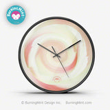 BurningMint™ Wall Clock, Silent Quality Quartz Clock, Non Ticking Clock with Floral Design, Rose Wall Clock, Wall clock, Quiet Wall Clock, silent  Wall Clock, Quality Quartz clock, modern clock, minimalist clock, home décor, office decoration, room decoration, wall art
