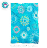 BurningMint® Fireworks Fleece Blanket, Comfy Blanket, Soft Blanket, Lightweight Fleece Blanket, Pill-free Microfiber Fleece, BurningMint™ Fleece Blanket
