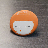 BurningMint™ Cute Novelty Badge: A Set of 3 | Cute Girl Pin Buttons [Handcrafted in USA!]