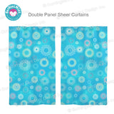 BurningMint™ Fireworks Curtains | Window Curtains For Bedroom | Window Curtains For Living Room | Door Curtains | Curtains For Doors With Glass