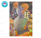 BurningMint® Handmade Jigsaw Puzzles of Surreal Painting Art In A Stylish Metallic Tint Box | Handcrafted Wooden Jigsaw Puzzles | Cardboard Jigsaw Puzzles | 5 Sizes to Choose From