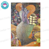 BurningMint® Handmade Jigsaw Puzzles of Surreal Painting Art In A Stylish Metallic Tint Box | Handcrafted Wooden Jigsaw Puzzles | Cardboard Jigsaw Puzzles | 5 Sizes to Choose From