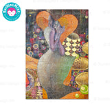 BurningMint® Handmade Jigsaw Puzzles of Surreal Painting Art In A Stylish Metallic Tint Box | Handcrafted Wooden Jigsaw Puzzles | Cardboard Jigsaw Puzzles | 5 Sizes to Choose From