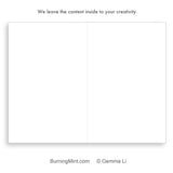 BurningMint™ All Purpose Greeting Card |  Peony Fairy