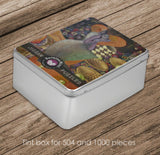 BurningMint® Handmade Jigsaw Puzzles of Surreal Painting Art In A Stylish Metallic Tint Box | Handcrafted Wooden Jigsaw Puzzles | Cardboard Jigsaw Puzzles | 5 Sizes to Choose From