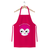 BurningMint® Premium Jersey Apron with Cute Pink Girl