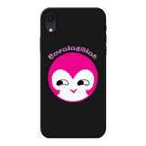 BurningMint® Cute iPhone Cases | Printed Black Soft Phone Case with Cute Girl Back