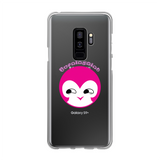 BurningMint® Cute Pink Girl Back Printed Transparent Soft Phone Case
