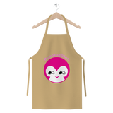 BurningMint® Premium Jersey Apron with Cute Pink Girl