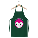 BurningMint® Premium Jersey Apron with Cute Pink Girl