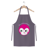 BurningMint® Premium Jersey Apron with Cute Pink Girl
