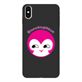BurningMint® Cute iPhone Cases | Printed Black Soft Phone Case with Cute Girl Back