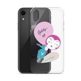 BurningMint® Cute iPhone Cases | Giddy-up Pink Scooter Girl iPhone Case