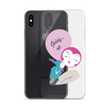 BurningMint® Cute iPhone Cases | Giddy-up Pink Scooter Girl iPhone Case