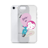 BurningMint® Cute iPhone Cases | Giddy-up Pink Scooter Girl iPhone Case