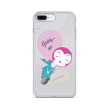 BurningMint® Cute iPhone Cases | Giddy-up Pink Scooter Girl iPhone Case