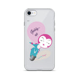 BurningMint® Cute iPhone Cases | Giddy-up Pink Scooter Girl iPhone Case