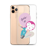 BurningMint® Cute iPhone Cases | Giddy-up Pink Scooter Girl iPhone Case