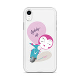 BurningMint® Cute iPhone Cases | Giddy-up Pink Scooter Girl iPhone Case