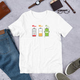 BurningMint® Bella + Canvas Premium Unisex Short Sleeve T-shirt | Energy Level Funny Shirt