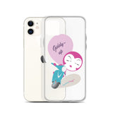 BurningMint® Cute iPhone Cases | Giddy-up Pink Scooter Girl iPhone Case