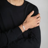 BurningMint™ Custom Bracelet | Engraved Silver Bar Chain Bracelet | Sterling silver Pendant with Chain with Coating (📫 Free Shipping!)