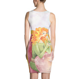 Colorful Female Illustration Sublimation Cut & Sew Dress