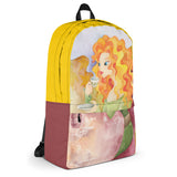 Colorful Backpack with Trendy Illustration