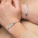 BurningMint® Personalized Bracelet | Engraved Silver Coated Chain Bracelet | Sterling silver Pendant with Chain with Coating (📫 free shipping!)