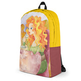 Colorful Backpack with Trendy Illustration