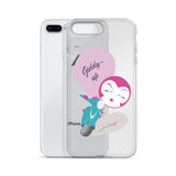 BurningMint® Cute iPhone Cases | Giddy-up Pink Scooter Girl iPhone Case