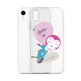 BurningMint® Cute iPhone Cases | Giddy-up Pink Scooter Girl iPhone Case