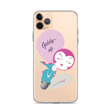 BurningMint® Cute iPhone Cases | Giddy-up Pink Scooter Girl iPhone Case
