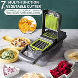 Multifunctional slicer, mandoline slicer, All-in-one slice,  Vegetable Fruit Slicer, garlic Grater, fruit Cutter, fruit Peeler, fruit slicer, fruit choppers,   vegetable choppers, vegetable cutter,  vegetable peeler, vegetable slicer,  Multifunctional Grater, Drain Basket Kitchen Chopper,  Chopper With Container, Slicer With Container