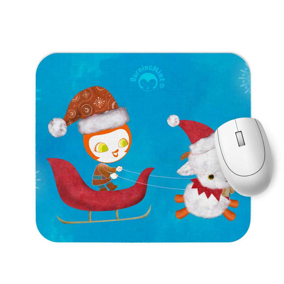 BurningMint® Santa Girl Mousepad
